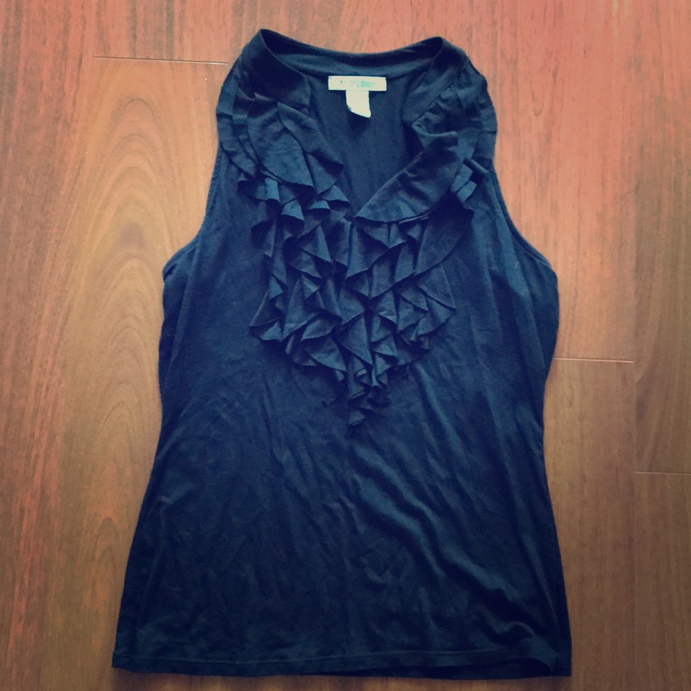 White House black market Ruffle tank